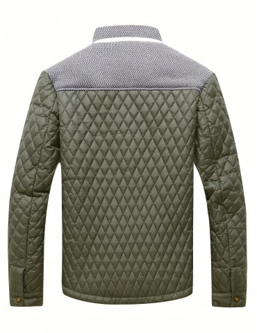 Lightweight Men's Winter Quilted Jacket with Warmth and Style