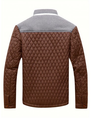 Lightweight Men's Winter Quilted Jacket with Warmth and Style