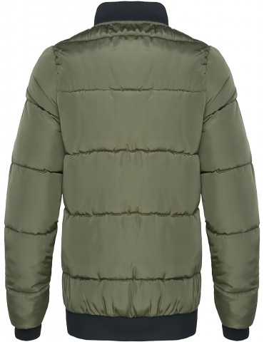 Men's Olive Green Winter Bomber Jacket - Luxurious Warmth and Rugged Style | Advanced Thermal Insulation, Wind & Water-Resistant, Multi-Functional Pockets for Enhanced Practicality