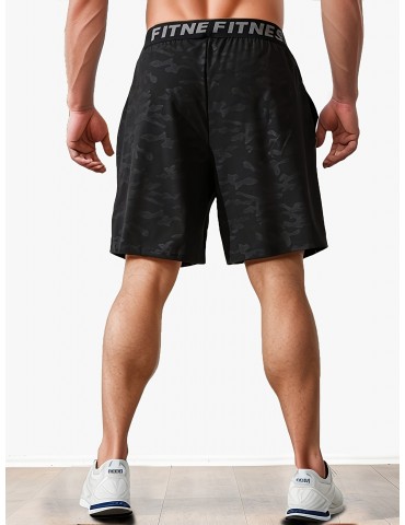 Men's Bull Print Casual Shorts - Breathable Polyester, Machine Washable, Non-Stretch Fabric for Basketball & Outdoor Activities