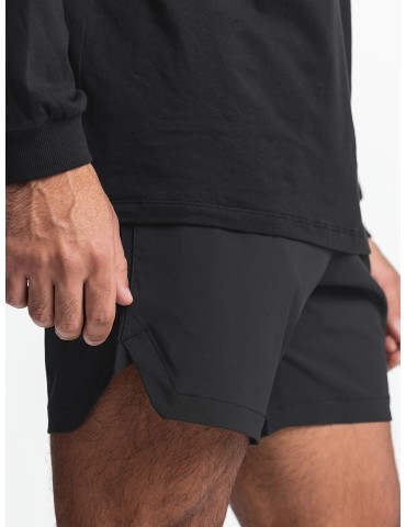 Men's Quick-Dry Athletic Shorts - Loose Fit, Breathable Polyester with Pockets, Perfect for Running & Training